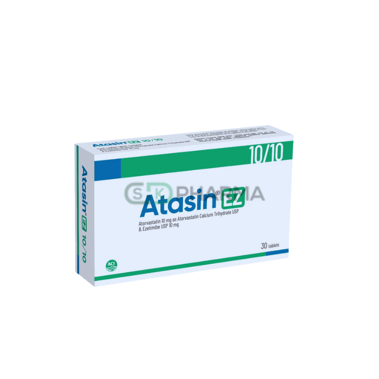 Atasin EZ Tablet 10 mg+10 mg (Atorvastatin + Ezetimibe)