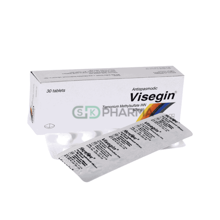 Visegin Tablet 50 mg (Tiemonium Methylsulfate)