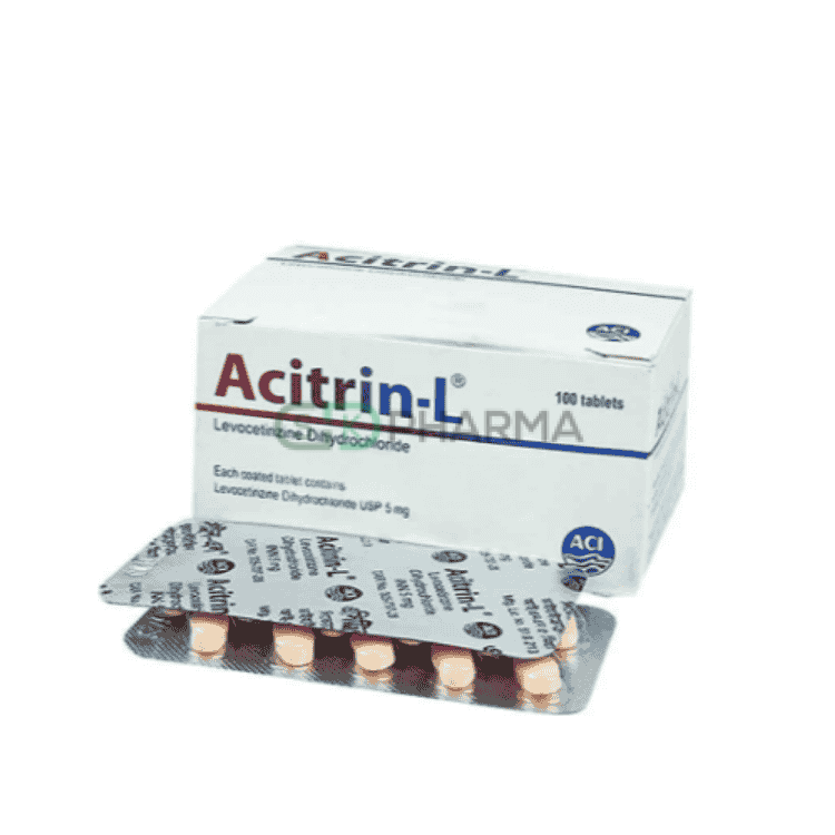 Acitrin-L Tablet 5 mg (Levocetirizine Dihydrochloride)