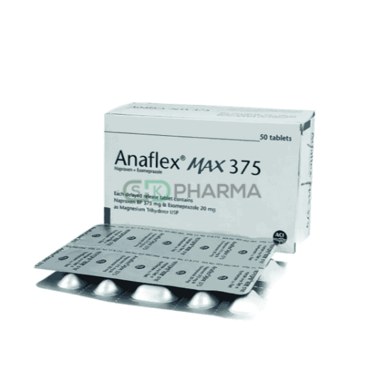 Anaflex Max Tablet 375 mg+20 mg (Naproxen Sodium + Esomeprazole Magnesium)