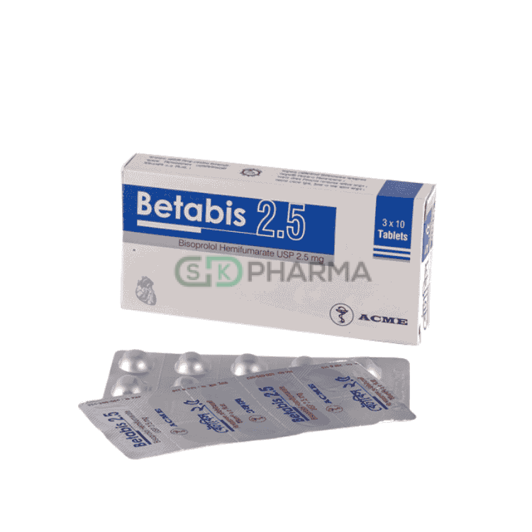 Betabis Tablet 2.5 mg (Bisoprolol Fumarate)