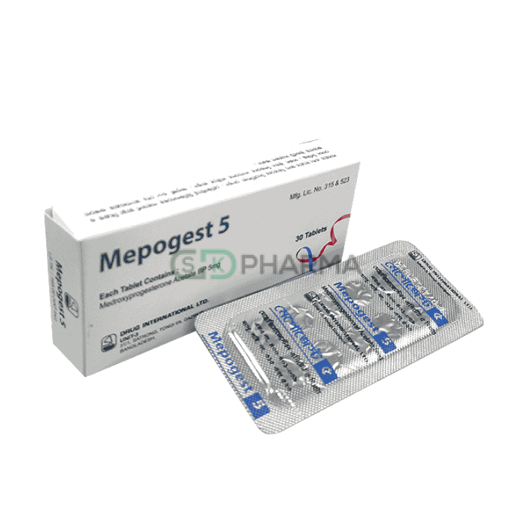 Mepogest Tablet 5 mg (Medroxyprogesterone Acetate (Tablet))