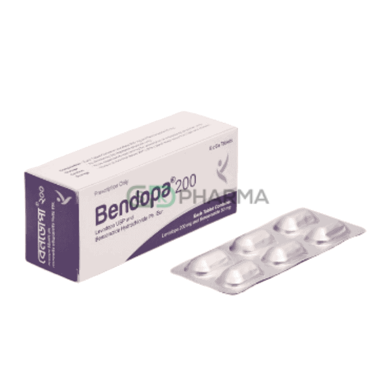 Bendopa Tablet 200 mg+50 mg (Levodopa + Benserazide)