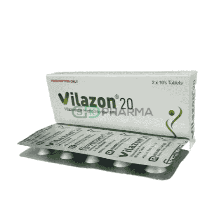 Vilazon Tablet 20 mg (Vilazodone Hydrochloride)