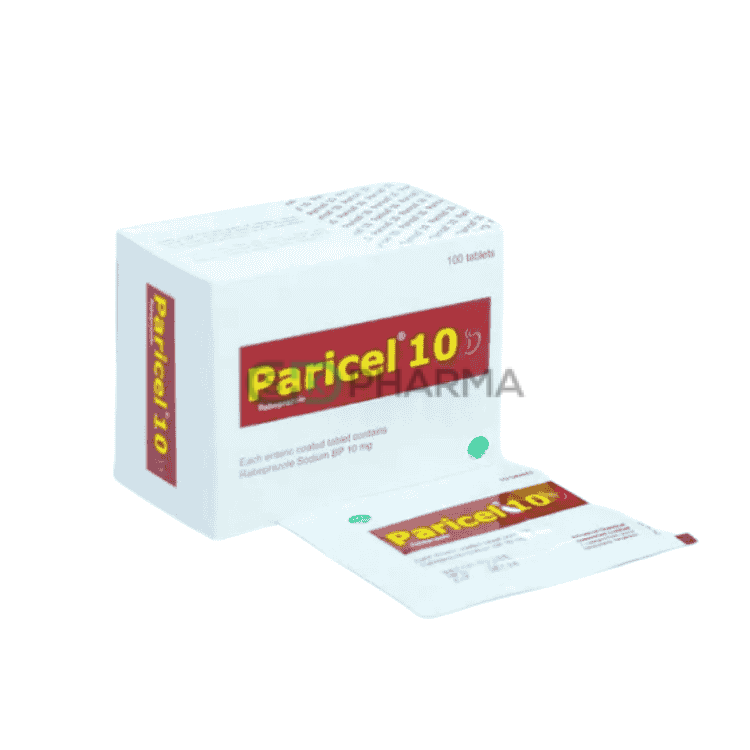 Paricel Tablet 10 mg (Rabeprazole Sodium)