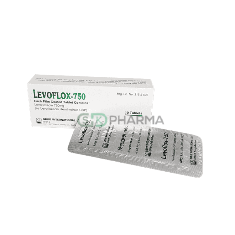 Levoflox Tablet 750 mg (Levofloxacin Hemihydrate)