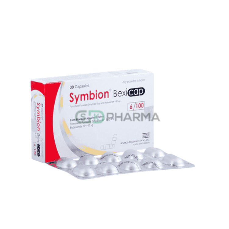 Symbion Inhalation Capsule 100 mcg+6 mcg (Budesonide + Formoterol Fumarate)