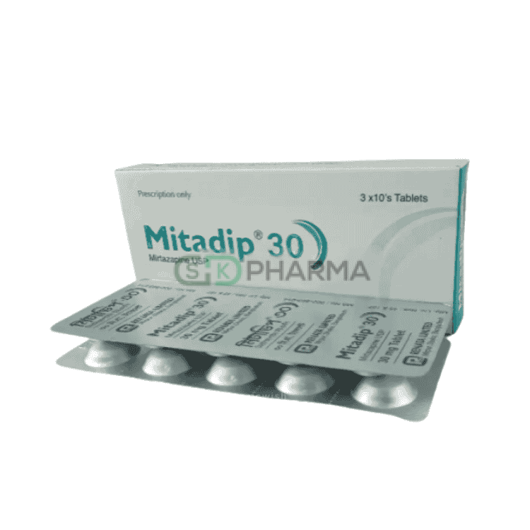 Mitadip Tablet 30 mg (Mirtazapine)