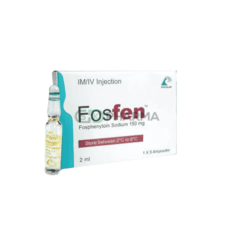 Fosfen Injection 150 mg/2 ml (Fosphenytoin Sodium)