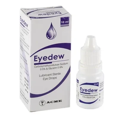 Eyedew Ophthalmic Solution 10 ml drop, Carboxymethylcellulose Sodium + Glycerin 0.5%+0.9%