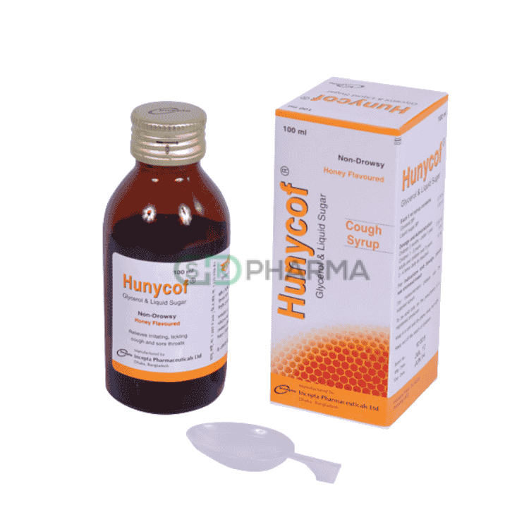 Hunycof Syrup (0.75 ml+1.93 ml)/5 ml (Glycerol + Liquid Sugar)