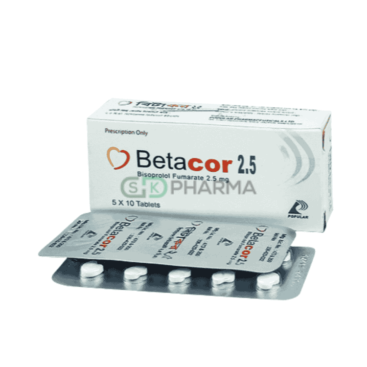 Betacor Tablet 2.5 mg (Bisoprolol Fumarate)