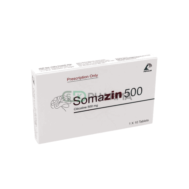 Somazin Tablet 500 mg (Citicoline Sodium)