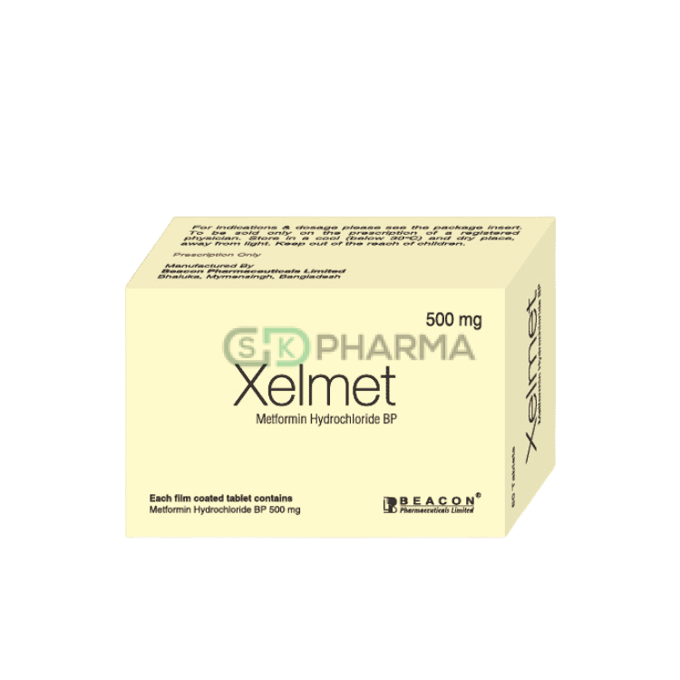 Xelmet Tablet 500 mg (Metformin Hydrochloride)
