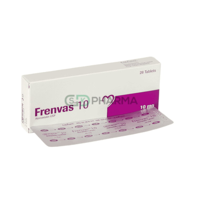 Frenvas Tablet 10 mg (Atorvastatin Calcium)