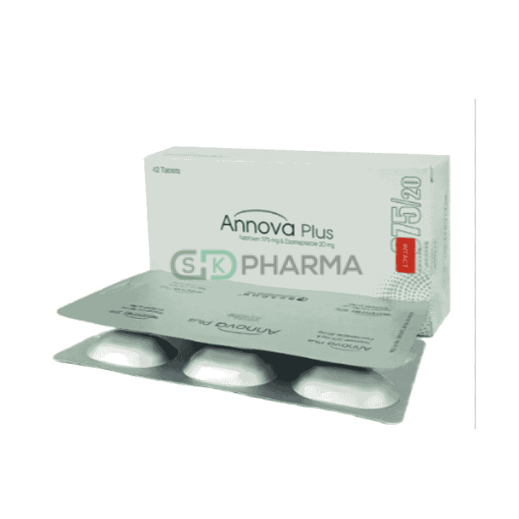 Annova Plus Tablet 375 mg+20 mg (Naproxen Sodium + Esomeprazole Magnesium)