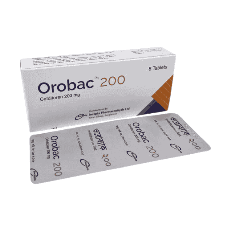 Orobac Tablet 200 mg (Cefditoren)