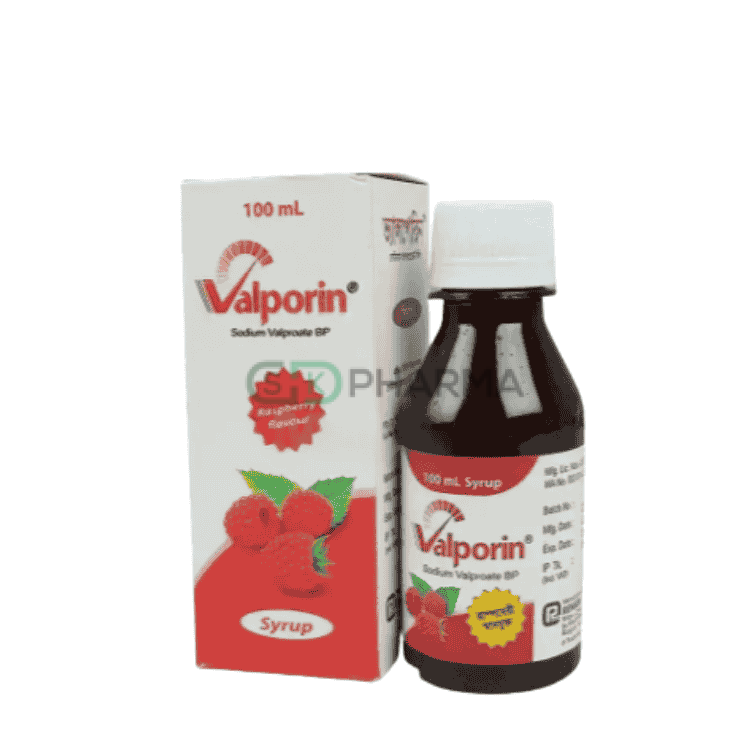 Valporin Syrup 200 mg/5 ml (Sodium Valproate)