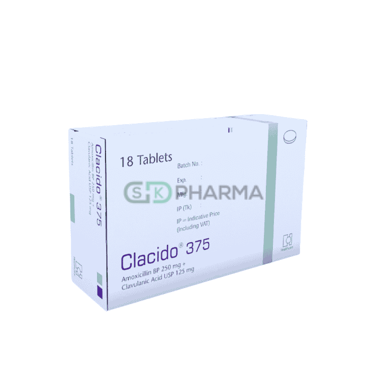 Clacido Tablet 250 mg+125 mg (Amoxicillin + Clavulanic Acid)