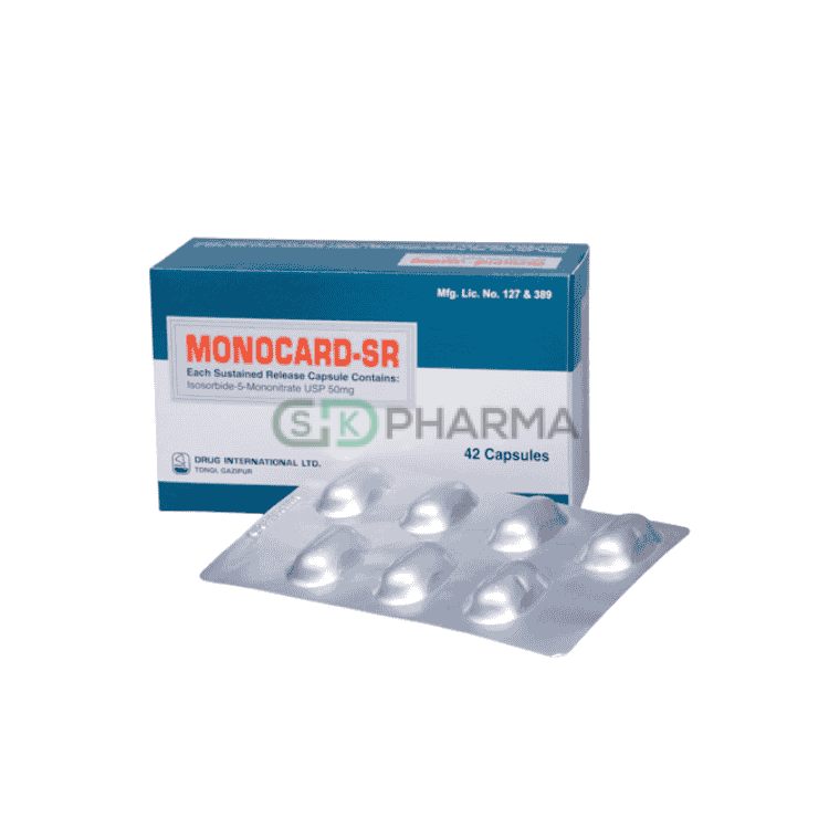 Monocard-SR Capsule 50 mg (Isosorbide Mononitrate)