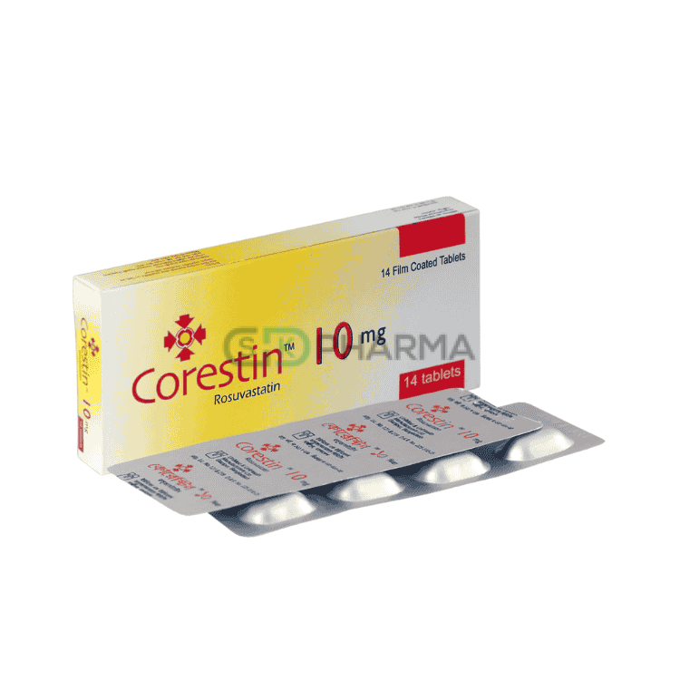 Corestin Tablet 10 mg (Rosuvastatin Calcium)