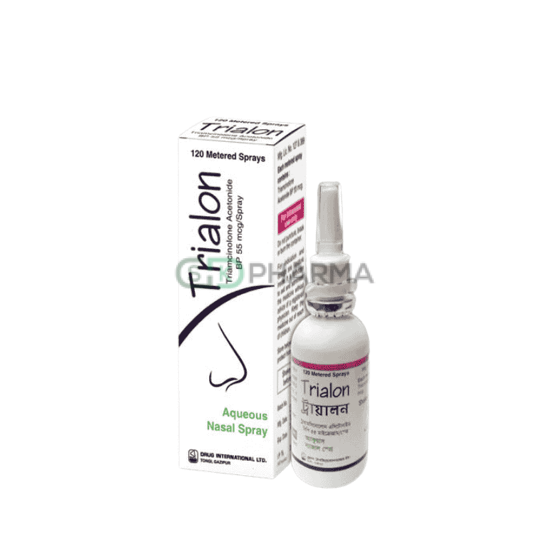Trialon Nasal Spray 55 mcg/spray (Triamcinolone Acetonide (Nasal Spray))