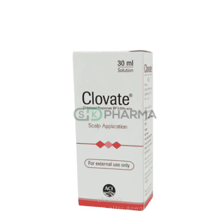 Clovate Scalp Solution 0.05% (Clobetasol Propionate)