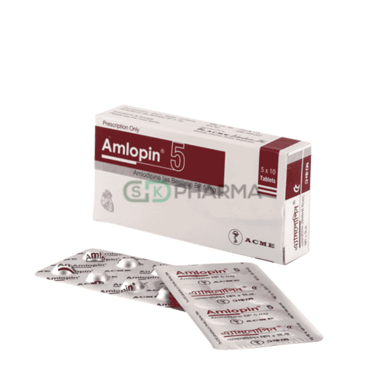 Amlopin Tablet 5 mg (Amlodipine Besilate)