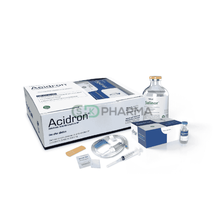 Acidron IV Infusion 4 mg/5 ml (Zoledronic Acid [For hypercalcemia])