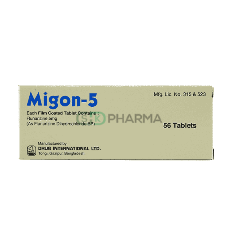 Migon Tablet 5 mg (Flunarizine)