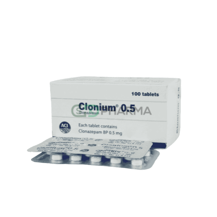 Clonium Tablet 0.5 mg (Clonazepam)