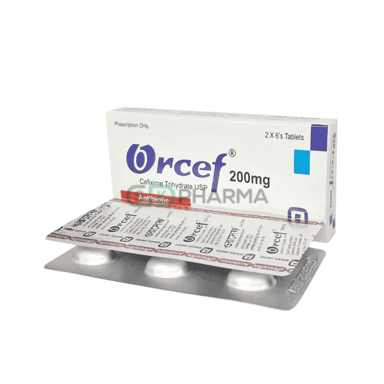 Orcef Tablet 200 mg (Cefixime Trihydrate)