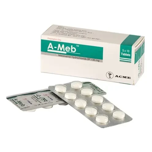 A-Meb Tablet, Mebeverine Hydrochloride 135 mg