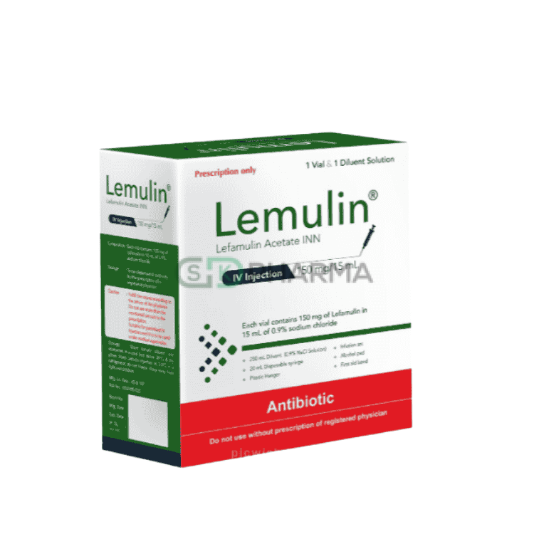 Lemulin Injection 150 mg/15 ml (Lefamulin Acetate)