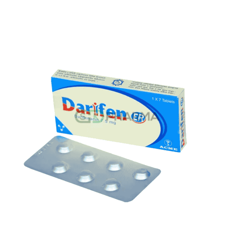 Darifen ER Tablet 7.5 mg (Darifenacin)