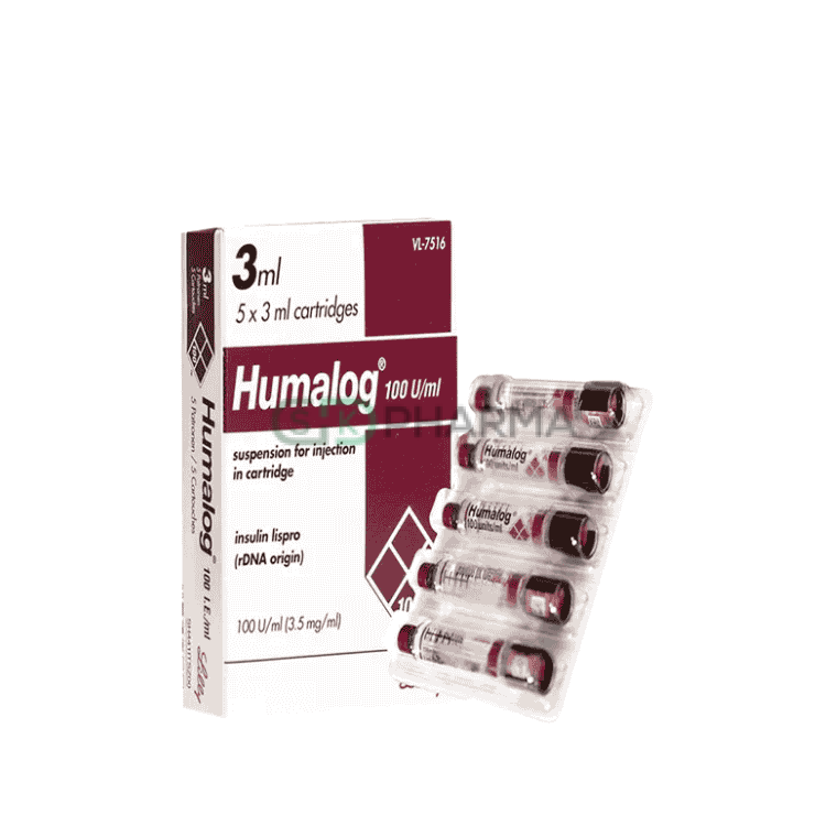 Humalog 100 Injection 100 unit/ml (Insulin Lispro)
