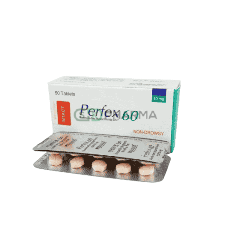 Perfex Tablet 60 mg (Fexofenadine Hydrochloride)