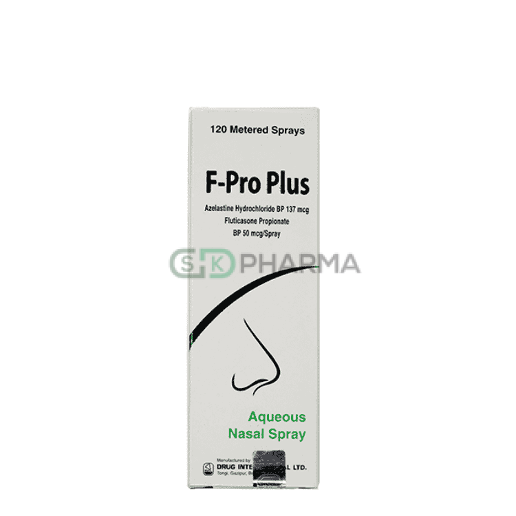 F-Pro Plus Nasal Spray (137 mcg+50 mcg)/spray (Azelastine Hydrochloride + Fluticasone Propionate)