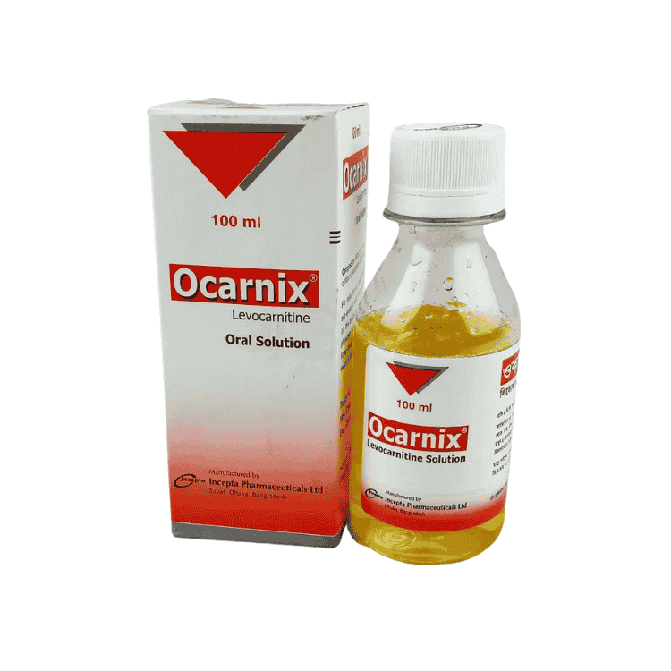 Ocarnix Oral Solution 500 mg/5 ml (Levocarnitine)