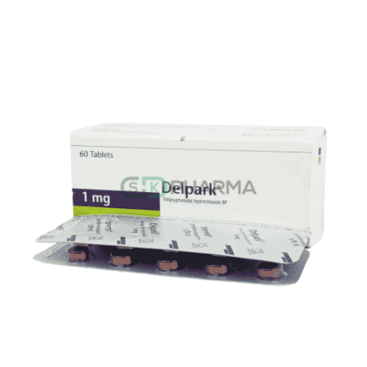 Delpark Tablet 1 mg (Trihexyphenidyl Hydrochloride)