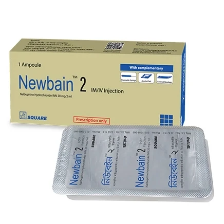 Newbain IM/IV Injection, Nalbuphine 20 mg/2 ml