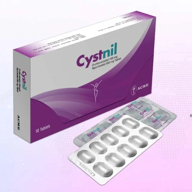 Cystnil Tablet, D-chiro-inositol + Myo-inositol 150 mg+550 mg