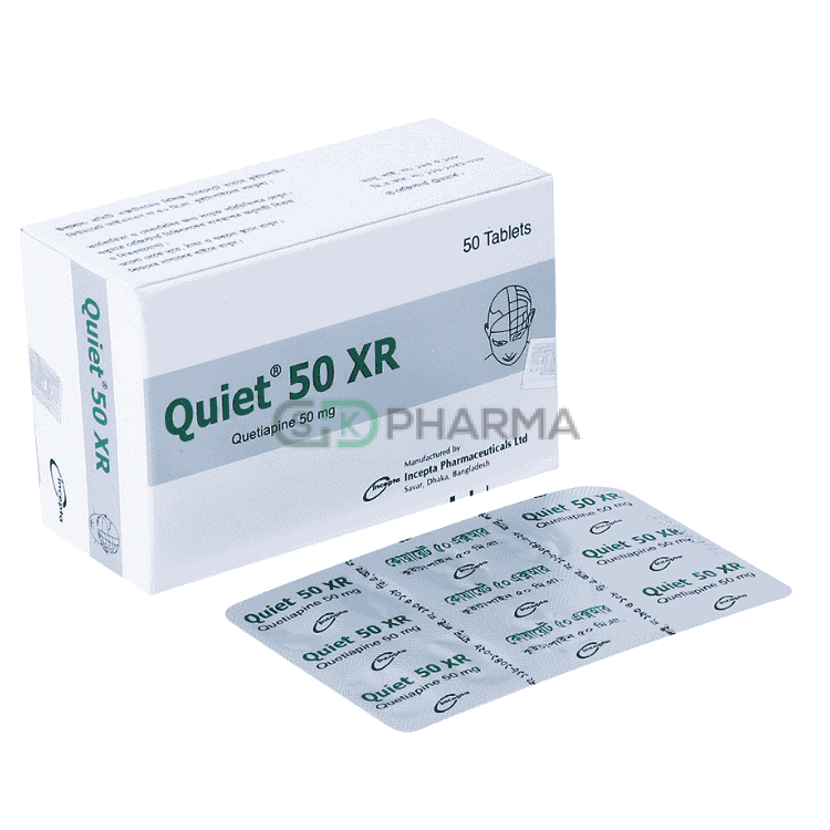 Quiet XR Tablet 50 mg (Quetiapine Fumarate)
