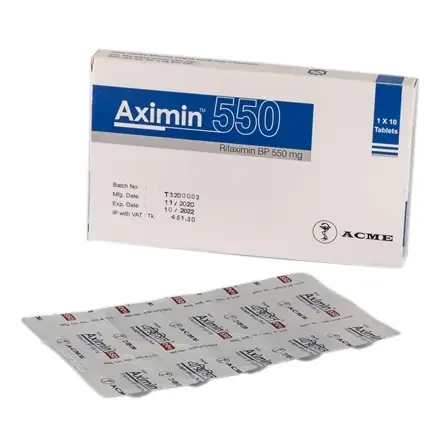 Aximin Tablet, Rifaximin 550 mg