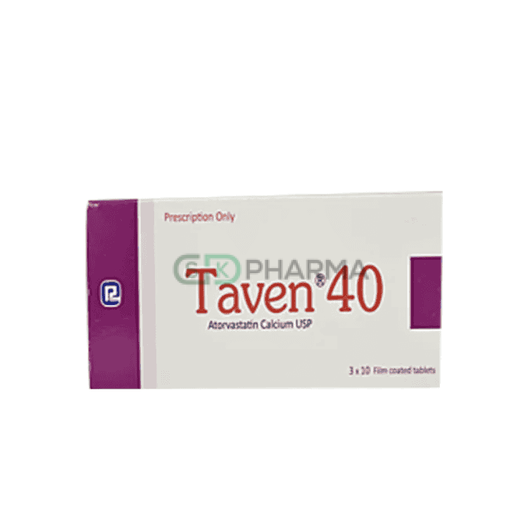 Taven Tablet 40 mg (Atorvastatin Calcium)