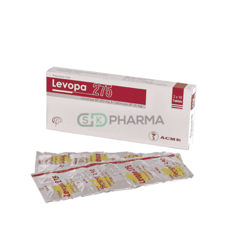 Levopa Tablet 250 mg+25 mg (Levodopa + Carbidopa)