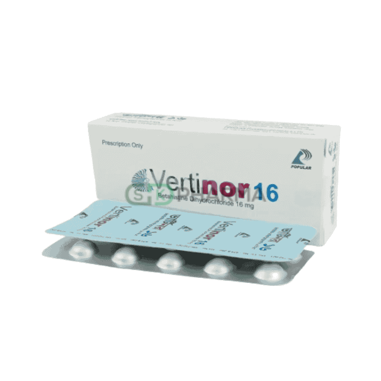 Vertinor Tablet 16 mg (Betahistine Dihydrochloride)