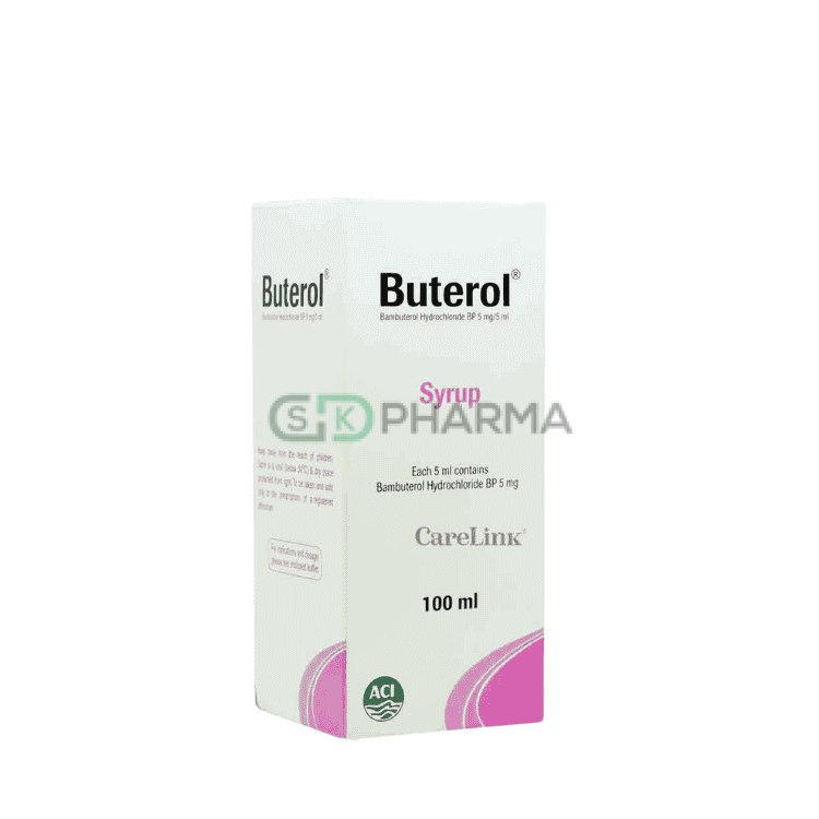 Buterol Oral Solution 5 mg/5 ml (Bambuterol Hydrochloride)