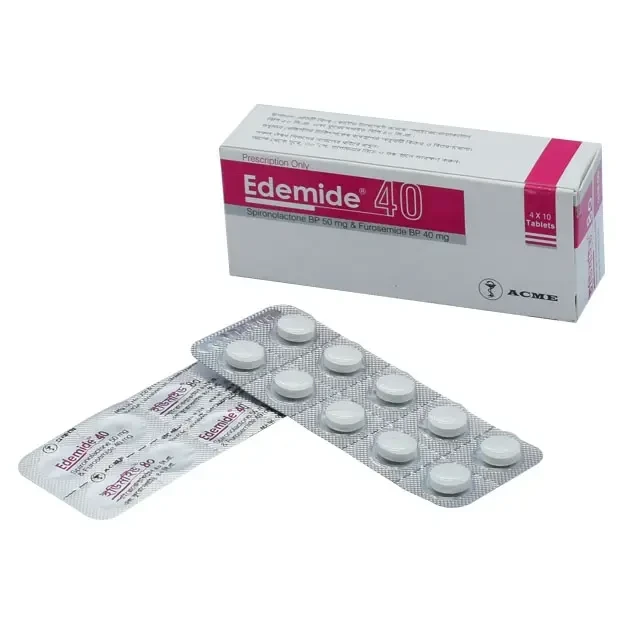Edemide Tablet (10 tablets Strip), Furosemide + Spironolactone 40 mg+50 mg