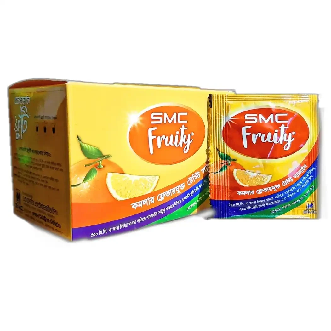 SMC Fruity (Orange) Oral Powder, Oral rehydration salt [flavore & glucose based] 13.47 gm/sachet